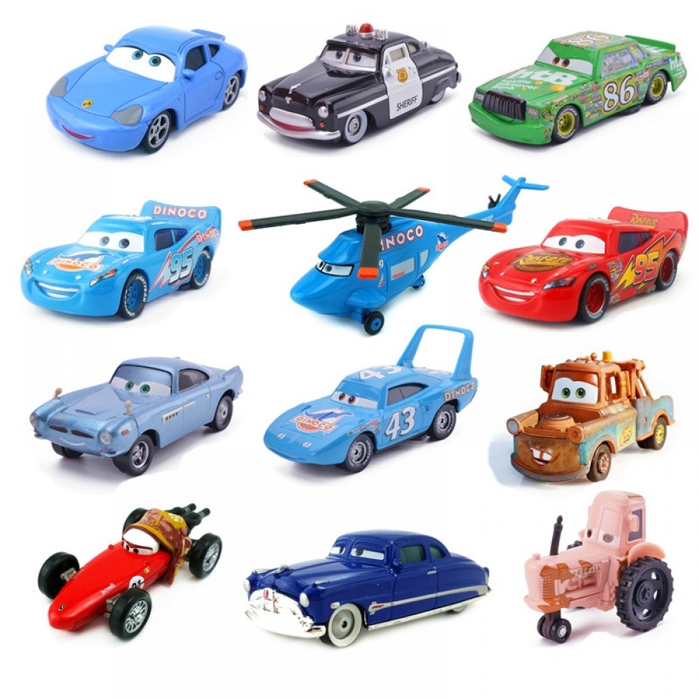 Disney Pixar Cars Toys Lightning McQueen 1:55 Diecast  Jackson Storm Mater Metal Alloy Model Childrens Birthday Gift Boy Toys