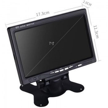 7 inch Color TFT LCD Car Parking Assistance Monitors DC 12V Foldable Car Monitor