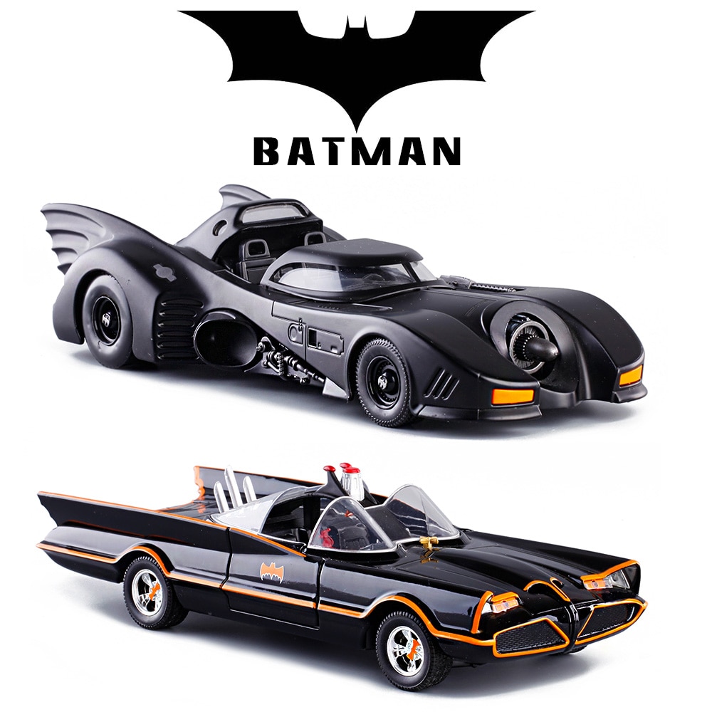 Cool 1:24 Movie Version Black Batman Die-cast alloy car model Children Racing Car Toys Large Batmobile bat Mobile Cars