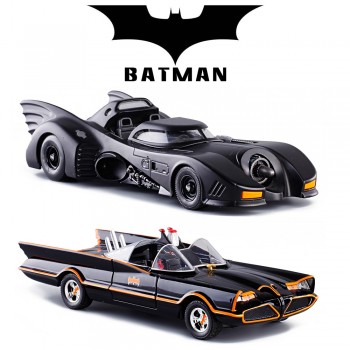 Cool 1:24 Movie Version Black Batman Die-cast alloy car model Children Racing Car Toys Large Batmobile bat Mobile Cars