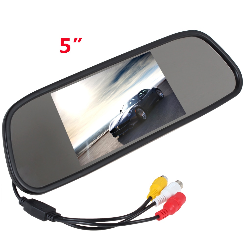 5  inch Color rearview mirror TFT LCD Color   video DVD player car audio auto for Car Reverse camera