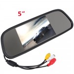 5  inch Color rearview mirror TFT LCD Color   video DVD player car audio auto for Car Reverse camera