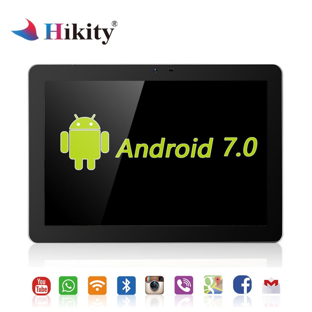 Hikity 10.1 Inch Android 7.0 Car Headrest Monitor 4G WIFI USB/SD/HDMI/IR/FM Front Rear Camera Games Touch screen APP Monitor