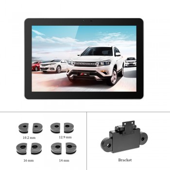 Hikity 10.1 Inch Android 7.0 Car Headrest Monitor 4G WIFI USB/SD/HDMI/IR/FM Front Rear Camera Games Touch screen APP Monitor
