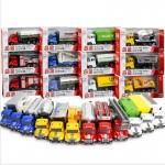 12 styles 12cm Kids Mini Metal Car Toys Lot Vehicle Sets Educational Toys Engineering Vehicle Model for Birthday Christmas Gifts
