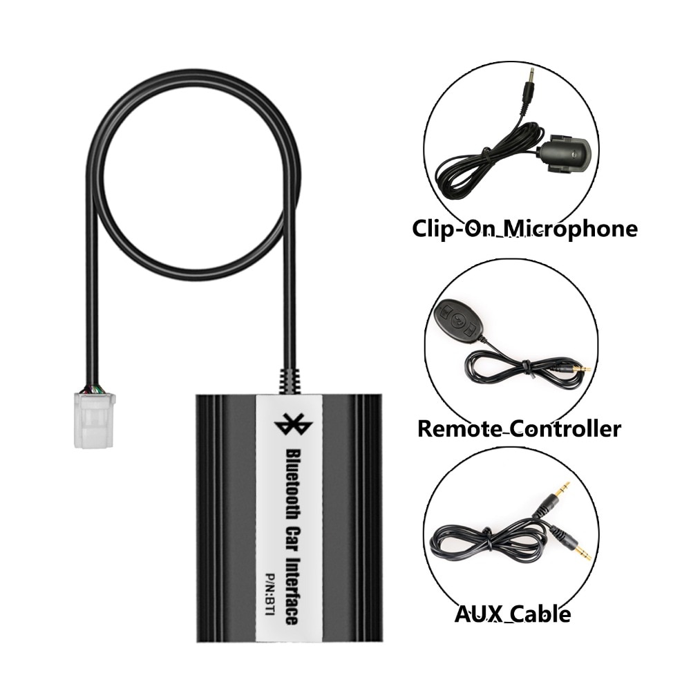 APPS2Car Bluetooth Hands Free Adaptor Car Integrated USB AUX Jack Interface for Toyota Matrix 2005-2011, Mark X 2005-2011