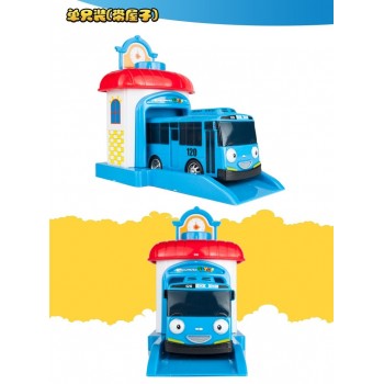 NEW Scale model tayo the little bus children miniature bus plastic baby oyuncak garage tayo bus kids toys for children 4pcs/set