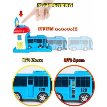 NEW Scale model tayo the little bus children miniature bus plastic baby oyuncak garage tayo bus kids toys for children 4pcs/set