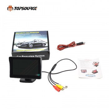 2 in 1 TFT 4.3 Inch Auto TFT LCD Rear view Camera Parking Color Monitor + LED Night Vision CCD Backup Camera With Car Monitors