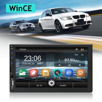 QN8035 12v 1 Pcs 7 inch 2 DIN HD 1080P For Android Mobilephone Car Radio Stereo MP5 Player Rear View Camera For Wince System