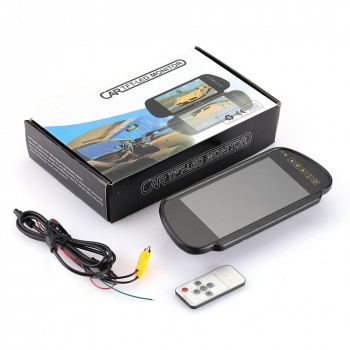 7 Inch TFT LCD 16:9 Touch Bluetooth Car Monitor Reverse Parking Backup Rearview Mirror Universal Car MP5/DVD/TV/MTV Screen