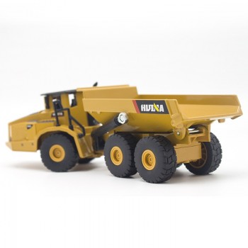 3PCS/set HUINA 1:50 dump truck excavator Wheel Loader Diecast Metal Model Construction Vehicle Toys for Boys Gift Car Collection