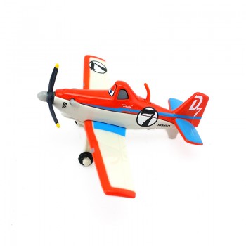 Original Disney Pixar Cars 3 Planes 2 No.7 Dusty Strut Jetstream 1:55 Metal Alloy Diecast Model Plane Toy For Boy Christmas Gift