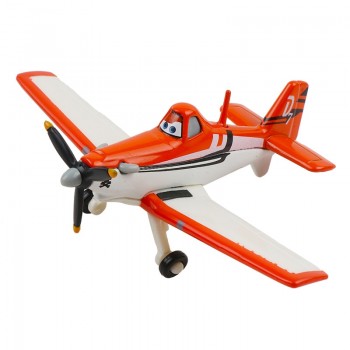 Original Disney Pixar Cars 3 Planes 2 No.7 Dusty Strut Jetstream 1:55 Metal Alloy Diecast Model Plane Toy For Boy Christmas Gift