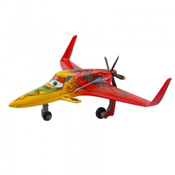 Original Disney Pixar Cars 3 Planes 2 No.7 Dusty Strut Jetstream 1:55 Metal Alloy Diecast Model Plane Toy For Boy Christmas Gift