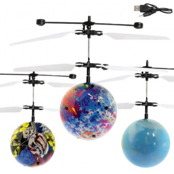 cartoon RC Flying Ball Luminous Kids Flight Balls Drone Electronic Infrared Induction Glowing Ball Toys Gift for Kids