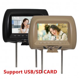 AZGIANT 7 Inch LED Car Headrest Monitor MP5 Function Rear Row AV USB SD MP5 FM Speaker HD Display Screen with Remote Control