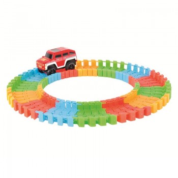 Miraculous Glowing Race Track Bend Flex Flash in the Dark Assembly Car Toy 44/100/220/240pcs Glow Tracks Racing Track Set Truck