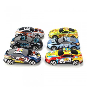 6 Pcs/set Cartoon Mini Car Set Toy Mold Alloy Cars Vehicles  Diecast Children Pocket Toys Model Nursery gift