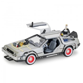 WELLY 1:24 Diecast Simulation Model Car DMC-12 Delorean Time Machine Back To The Future Cars Toys Metal Toy Cars Gift Collection