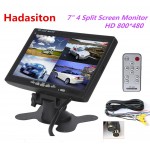 7 Headrest monitor 4 Split Screen Car Monitor 4 Channels input Use for Truck Bus Car Motorhome Boat and CCTV Security System