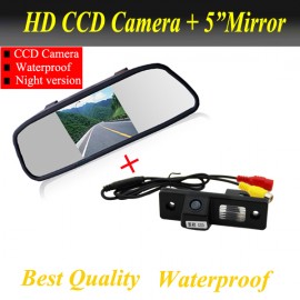 2 in 1 Auto parking System for Chevrolet Cruze Epica Lova Aveo Captiva Lacetti CCD Car Rear View Camera + 5 inch Car rear Mirror