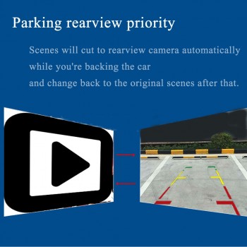 Kebidumei 3.5 TFT LCD Car Monitor Auto TV 2 video input mirror monitor Parking Assist Backup Reverse Monitor Car DVD Screen