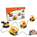 Hot Engineering Vehicles Mini Magic Toy Truck Childrens Inductive Truck Toys Figure Tank Car Pen Draw Lines Induction Rail Car
