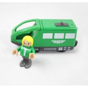 w128 Kids Electric Train Toys Magnetic Slot Electric Train with Two Carriages Thomas Wood Toy FIT Thomas track wooden track Brio