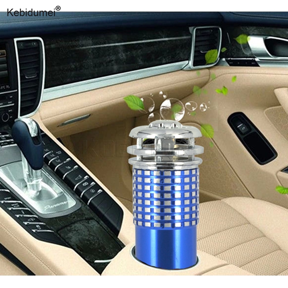 Kebidumei Vehicle Air Purifier Mini Auto Car Fresh Air Anion Ionic Purifier Oxygen Bar Ozone Ionizer Interior Accessories DC12V