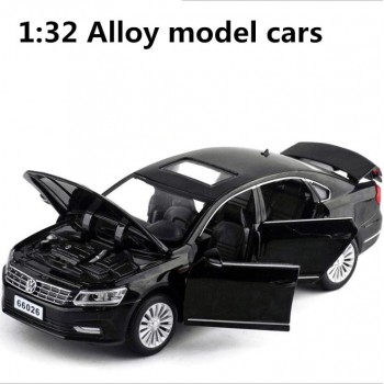1:32 alloy pull back car,high simulation Passat,deicast metal model,6 open the door toy vehicles,musicalamp;flashing,free shipping