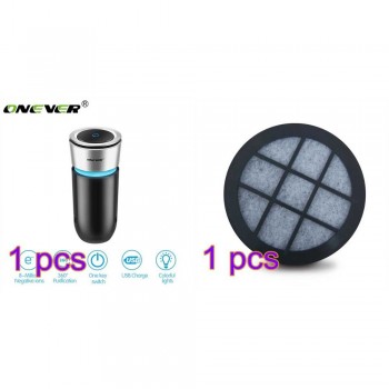 12V Car Air Purifier Negative Ions Air Cleaner Ionizer Air Freshener Auto Mist Maker Pm2.5 Eliminator Cup Car Charger
