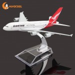 A380 AUSTRALIA QANTAS Collection Model 16CM Airplane Metal Plane Model Aircraft  Model Building Kits Toy For Children