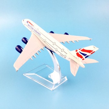 BRITISH AIRLINES 16CM A380 BRITISH AIRWAYS   METAL ALLOY MODEL PLANE AIRCRAFT MODEL  TOY AIRPLANE BIRTHDAY GIFT