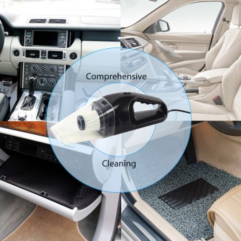 Hippcron Car Vacuum Cleaner Mini Wet And Dry Dual-Use 12V 120W High Power Cleaner