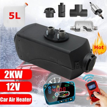 Car Heater 2KW 12V Air Diesels Heater Parking Heater With Remote Control LCD Monitor For RV, Motorhome Trailer, Trucks, Boats