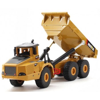 1:50 alloy articulated dump truck model toys, high imitation alloy engineering vehicle model, metal diecasting, wholesale
