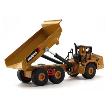 1:50 alloy articulated dump truck model toys, high imitation alloy engineering vehicle model, metal diecasting, wholesale