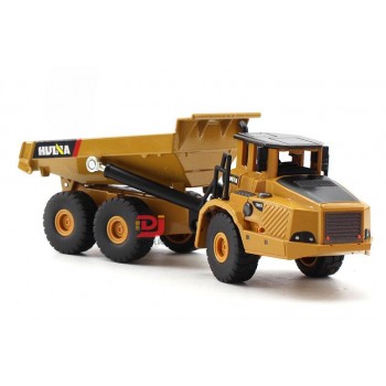 1:50 alloy articulated dump truck model toys, high imitation alloy engineering vehicle model, metal diecasting, wholesale