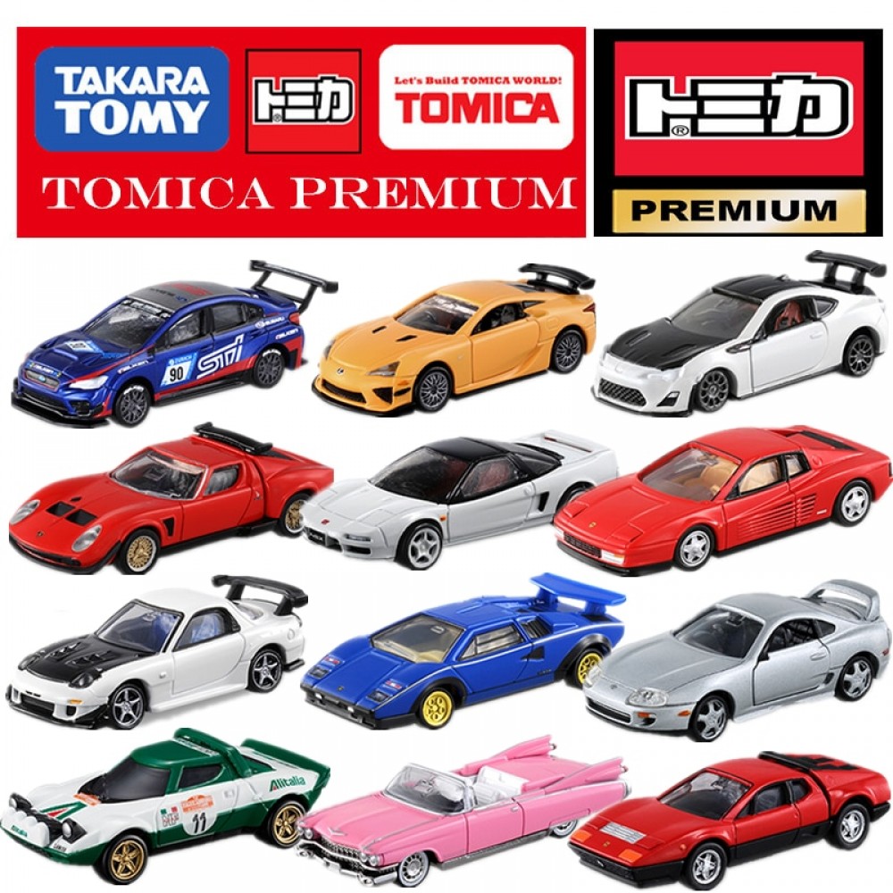 Tomica Premium series HONDA NISSAN TOYOTA Mitsubishi LOTUS Cadillac Fiat Lexus Subaru auto cars vehicle Takara Tomy Diecast toys
