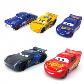 Disney Pixar Cars 3 Lightning McQueen Mater Jackson Storm Cruz Sheriff Lizzie 1:55 Diecast Metal Model Toy Car Gift For Kids