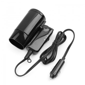 New Portable 12V hot and cold folding camping travel car dryer hair dryer window defroster cigarette lighter plug Free postage