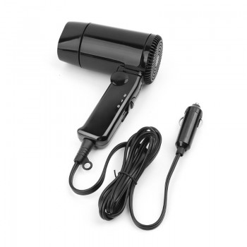 New Portable 12V hot and cold folding camping travel car dryer hair dryer window defroster cigarette lighter plug Free postage