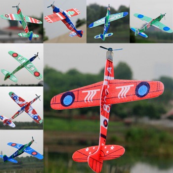 15 Styles EVA Aircraft Airplane Made Of Foam Plastic Hand Launch Throwing Glider Inertial Foam Airplane Plane Model OutdoorToys
