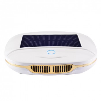 Newest Solar Energy Car Air Purifier Car Use Ionizer Air Cleaner Anion Freshner PM2.5 UFO Shape No Noise High Speed Purify