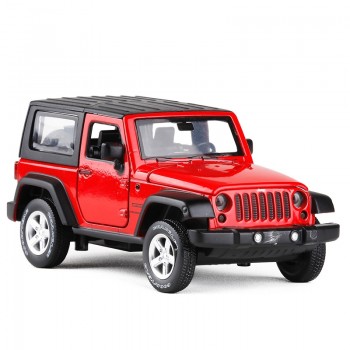 1/32 Scale JEEP Wrangler SUV Diecast Metal Car Toys With Pull Back Sound Light Car Toy For Children Gift Free Shipping