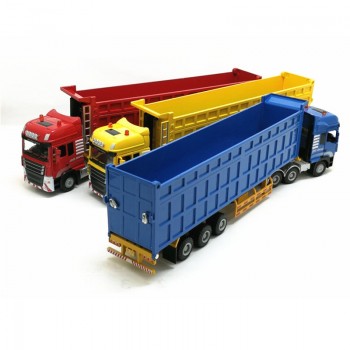 Childrens alloy toy dump truck tipper semi-trailer engineering large truck simulation boy truck model W95