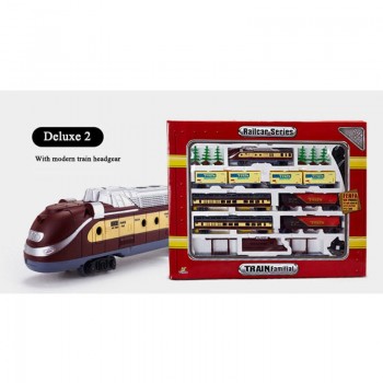 Electric train toys Super long track set with light sound Classic/Modern locomotive train toys for children