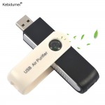 Kebidumei Mini USB Air Cleaner Car Portable USB Ionic Air Cleaner Ionizer Air Purifier USB Adapter for Computer Car PC