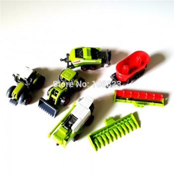 All Farm Tractor Set Great Play Collection Toy,Diecast Metal Vehicle Car Model with Plastic Part,Crop Cutter Sprayer Power Plant